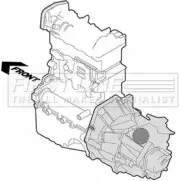 Подушка двигателя, опора FIRST LINE R2QT2 M 4UK5W Renault Espace (JS63) 2 Минивэн FEM3391