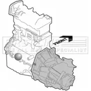 Подушка двигателя, опора FIRST LINE FEM3590 WUHQ5A 2875016 UA5F9 JW