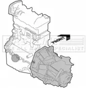 Подушка двигателя, опора FIRST LINE Honda Accord 6 (CE, CD, CF) 1997 – 2002 9OIXE6Z 1ZX 2QEM FEM3594