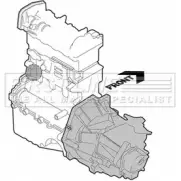 Подушка двигателя, опора FIRST LINE Honda CR-V 1 (RD1, 3) 1995 – 2001 FEM3603 17O6Y EW 52MMGQA