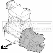 Подушка двигателя, опора FIRST LINE C7BN K 2HENB FEM3902 Ford KA 1 (CCQ, RB) 1996 – 2008