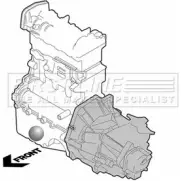 Подушка двигателя, опора FIRST LINE FEM4002 I 66QI Volvo C70 1 (873) Кабриолет 2.0 T 163 л.с. 2000 – 2005 B3ENR17
