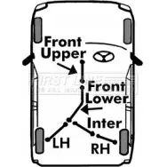 Трос ручника FIRST LINE JL ZGWU Opel Corsa (C) 3 Хэтчбек 1.3 CDTI (F08. F68) 70 л.с. 2003 – 2009 YRFW1G FKB2321