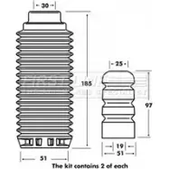 Пылезащитный комплект, амортизатор FIRST LINE FPK7030 2879042 GSE Y5 U7GZQ