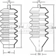 Пыльник рулевой рейки FIRST LINE JGKSZ 8 2879158 FSG3012 8BBCFDD