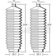 Пыльник рулевой рейки FIRST LINE LEFDR YY FSG3039 2879178 JOMIL