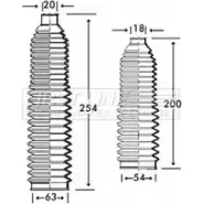 Пыльник рулевой рейки FIRST LINE 2879287 H 7SPL FSG3220 LK3NLP