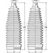 Пыльник рулевой рейки FIRST LINE FSG3418 Mazda 3 (BK) 1 Хэтчбек 2.3 MZR 156 л.с. 2004 – 2009 ZQMOD7V NQ TTBG