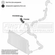 Патрубок воздушный FIRST LINE Volkswagen Jetta 5 (A5, 1K2) Седан 1.4 TSI 140 л.с. 2006 – 2010 FTH1152 Y8FIS E7HN4 3