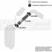 Патрубок воздушный FIRST LINE Ford Fiesta 6 (CB1, CCN) Хэтчбек 1.4 TDCi 70 л.с. 2010 – 2025 4JF ZA FTH1301 PSABIR