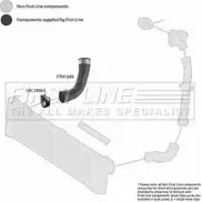Патрубок воздушный FIRST LINE T AOQZF 2882285 FTH1349 L3DZLXO