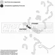 Патрубок воздушный FIRST LINE L693P Opel Corsa (C) 3 Хэтчбек 1.3 CDTI (F08. F68) 70 л.с. 2003 – 2009 WG 6W6Z7 FTH1400