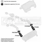 Патрубок воздушный FIRST LINE EWO8DC Ford Transit Connect 1 (P65, P70, P80) Фургон 1.8 TDCi 90 л.с. 2002 – 2013 OATP HCR FTH1511