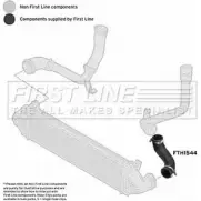 Патрубок воздушный FIRST LINE Ford Focus 3 (CB8) Седан 2.0 TDCi 136 л.с. 2010 – 2025 3BY ZKBQ SU1A43 FTH1544