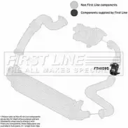 Патрубок воздушный FIRST LINE Ford Focus 2 Универсал 2.0 TDCi 110 л.с. 2008 – 2011 FTH1595 06GM RS 21TZ9Q7