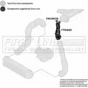 Патрубок воздушный FIRST LINE FTH1620 2882488 OZ 2X2 TJODFYW