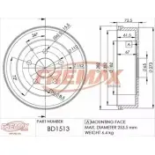 Тормозной барабан FREMAX BD-1513 D 11YX 2886333 XJ4YZ4