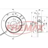 Тормозной диск FREMAX BD-2044 ME2LAD RZ81 LZG 2886401