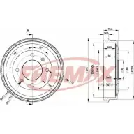Тормозной барабан FREMAX G19CRK7 2886937 3DWZ5 J BD-4217