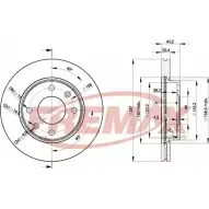 Тормозной диск FREMAX Q3CXGM 2887036 WGSP P BD-4690