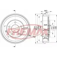 Тормозной барабан FREMAX V DXFP0 2887452 BD-6544 SXC74C