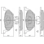 Тормозные колодки, дисковые, комплект FREMAX 2313 0 FBP-1069 OUSU3QL 2888073