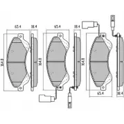 Тормозные колодки, дисковые, комплект FREMAX 244 85 JQE7Z7 FBP-1449 2888263