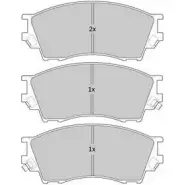 Тормозные колодки, дисковые, комплект FREMAX 2888509 21 571 FBP-1760 LBU21