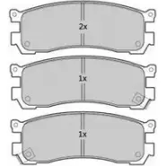 Тормозные колодки, дисковые, комплект FREMAX 2 1319 FBP-1781 2888528 21320