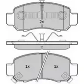 Тормозные колодки, дисковые, комплект FREMAX 236 16 2888539 FBP-1793 9302S