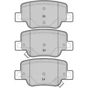 Тормозные колодки, дисковые, комплект FREMAX 2 4926 FBP-1836 2888579 CZJQAGW