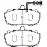 Тормозные колодки, дисковые, комплект FREMAX FBP-1906 2888644 7MT4E4 2499 1