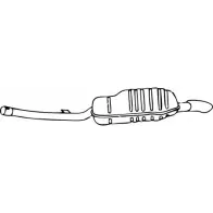 Глушитель FENNO X6C1F7 J P11028 6438013110289 Audi A6 (C5) 2 1997 – 2004