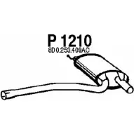 Резонатор FENNO 3 XEWEGD 6438013012101 P1210 Audi A4 (B5) 1 Универсал 1.9 Tdi 75 л.с. 1996 – 2001