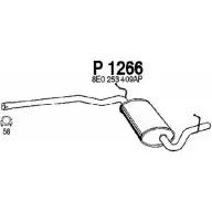 Резонатор FENNO Audi A4 (B6) 2 Универсал 1.9 Tdi 130 л.с. 2001 – 2004 P1266 6438013012668 R 6DBCR