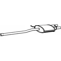 Резонатор FENNO OUK 4AVL P1284 6438013012842 Audi A4 (B7) 3 Седан 1.8 T 163 л.с. 2004 – 2008