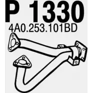 Выхлопная труба глушителя FENNO Audi A6 (C4) 1 Универсал 2.8 174 л.с. 1994 – 1997 P1330 6438013013306 IR SYS