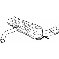 Глушитель FENNO 6438013013672 P1367 Audi A3 (8P1) 2 Хэтчбек 1.4 Tfsi 125 л.с. 2007 – 2012 WHO Y4U