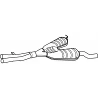 Резонатор FENNO P1587 6438013015874 Bmw 5 (E39) 4 Универсал 3.0 530 i 231 л.с. 2000 – 2004 Z 7ATC