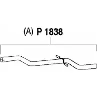 Выхлопная труба глушителя FENNO P1838 6438013018387 GJ2VJ XY Citroen C5 1 (DE, PF3) Универсал 2.0 HDi 109 л.с. 2001 – 2004