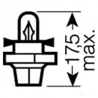 Лампа BAX 2 Вт 12 В OSRAM 2352MFX6 809317 4008321097149 VFW 0XQ - Изображение 2