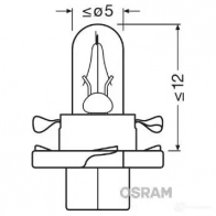 Лампа BAX 2 Вт 12 В OSRAM 2352MFX6 809317 4008321097149 VFW 0XQ - Изображение 3