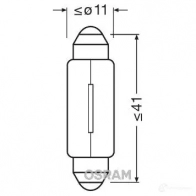 Лампа C5W ORIGINAL 5 Вт 12 В OSRAM J3 W2L5G 810808 4050300891439 6413 - Изображение 5