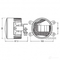 Комплект противотуманных фар OSRAM 4008321890566 1L3 6O 813604 ledfog101 - Изображение 2