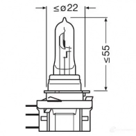 Лампа галогеновая H15 PGJ23T-1 55/15 Вт 12 В 3700K OSRAM 1438012857 64176CBN 9U 5DNVF - Изображение 2