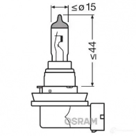 Лампа галогеновая H8 COOL BLUE INTENSE 35 Вт 12 В OSRAM 812030 64212CBIHCB LL2S 824 4052899412903 - Изображение 4