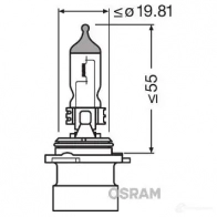Лампа галогеновая HB4 ORIGINAL 51 Вт 12 В OSRAM 9006XS 813390 16OQT0G HB 4A - Изображение 6