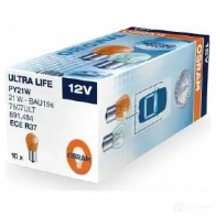 Лампа PY21W ULTRA LIFE BAU15S 21 Вт 12 В OSRAM IOESST PY 21W 812929 7507ULT - Изображение 6