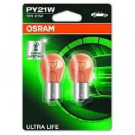 Лампа PY21W ULTRA LIFE BAU15S 21 Вт 12 В OSRAM 812933 7507ULT02B PY 21W BCR3J - Изображение 2