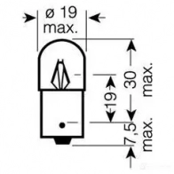Лампа R5W BA15S 5 Вт 24 В OSRAM R5 W FVH2K3 1423275436 9627 - Изображение 2